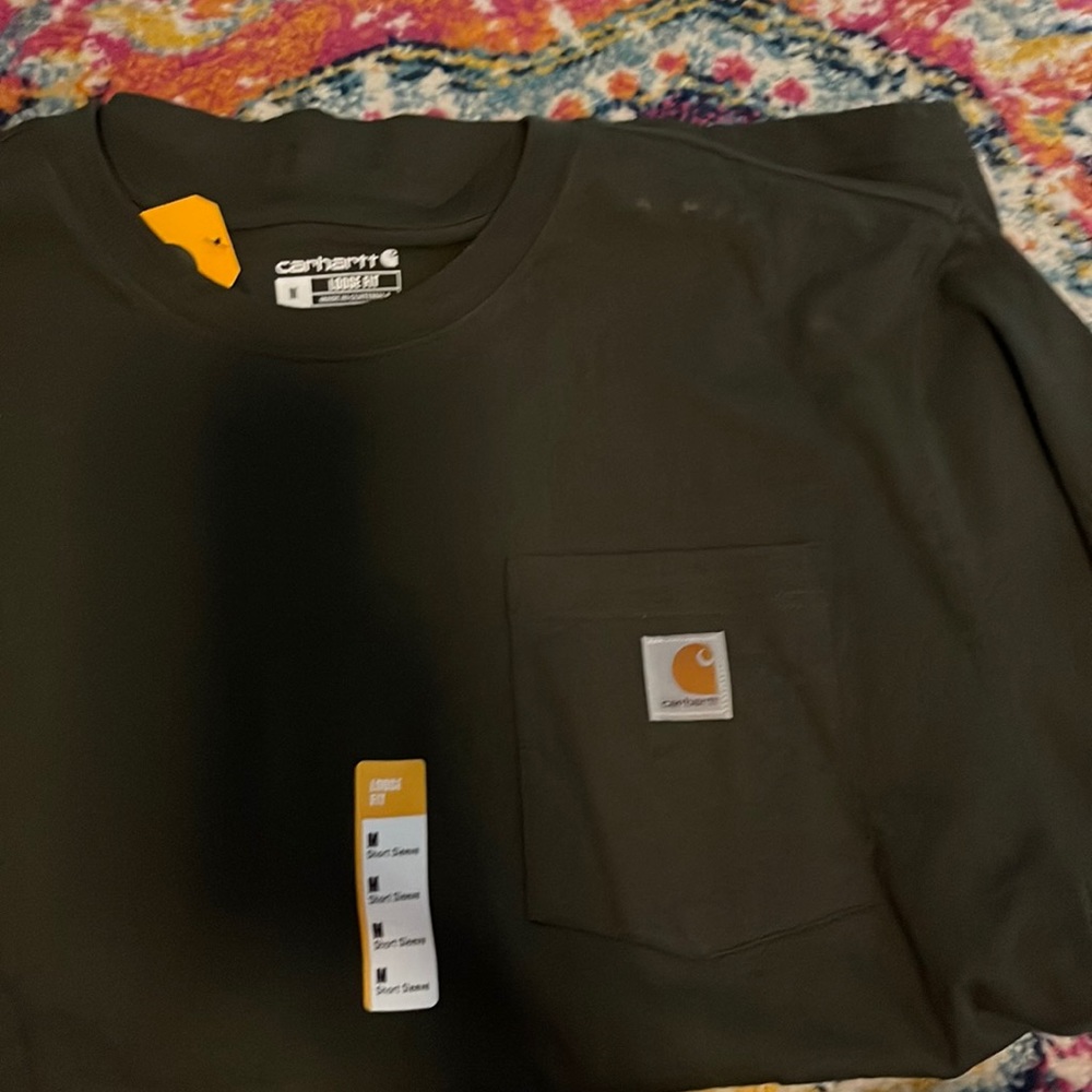 Olive green short sleeve carhartt